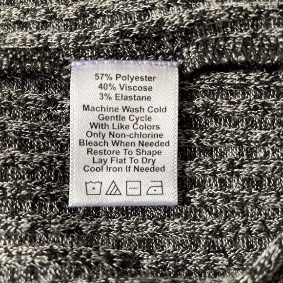 Lark and Ro Sweater Dress Knit Ribbed Short Sleeve Cowl Neck Large New w/o Tag - Picture 5 of 8